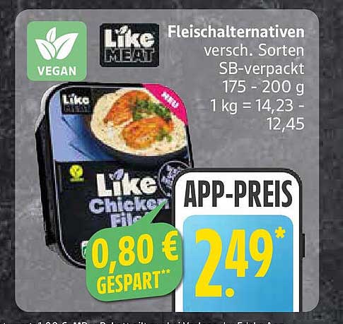 Like Meat Fleischalternativen - Vegane Delikatesse in verschiedenen Sorten