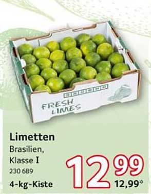 Limetten Brasilien, Klasse I - 4-kg-Kiste