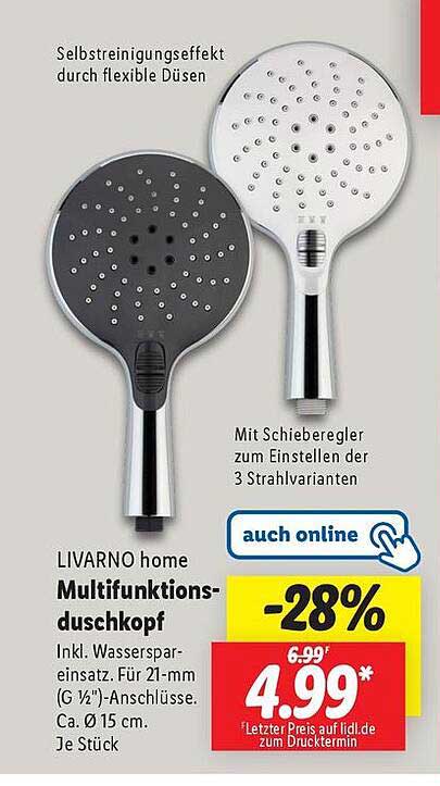 LIVARNO home Multifunktionsduschkopf