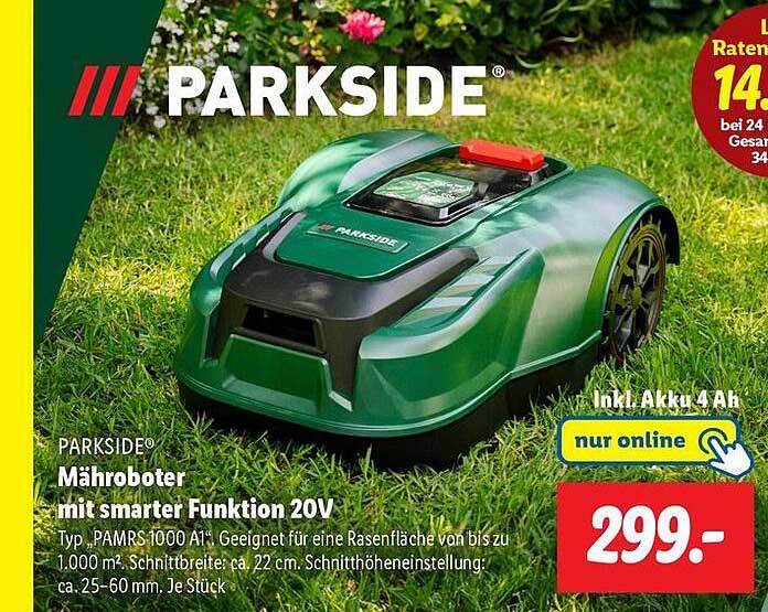 PARKSIDE® Mähroboter mit smarter Funktion 20V