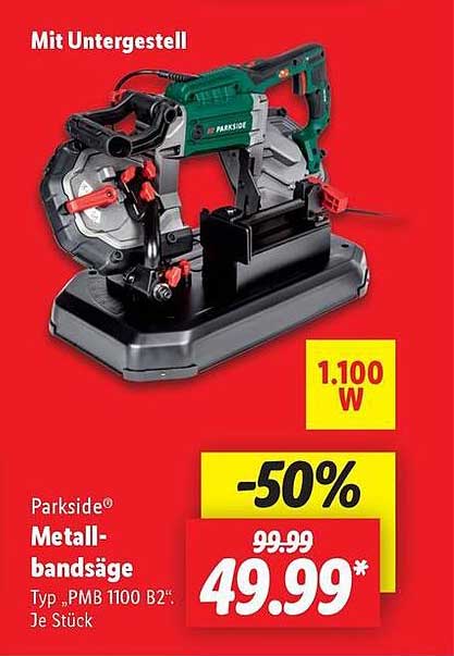 Parkside® Metallbandsäge Typ „PMB 1100 B2“