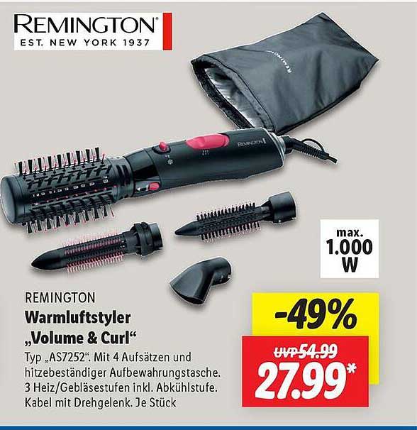 REMINGTON Warmuftstyler "Volume & Curl"
