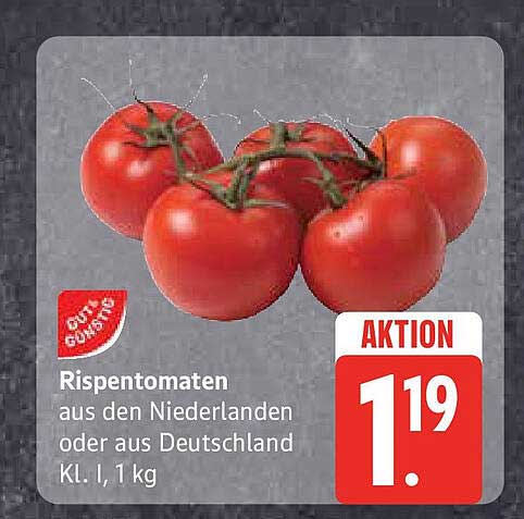 Rispetomaten aus den Niederlanden oder aus Deutschland Kl. I, 1 kg