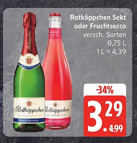 Rotkäppchen Sekt oder Fruchtsecco 0,75 L