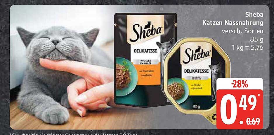 Sheba Katzen Nassnahrung, verschiedene Sorten, 85 g