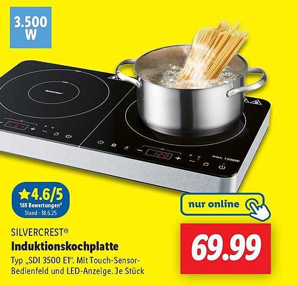 SILVERCREST® Induktionskochplatte Typ „SDI 3500 EIT“