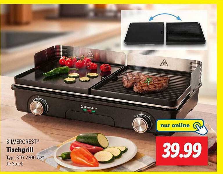 SILVERCREST® Tischgrill Typ "STG 2200 A2"