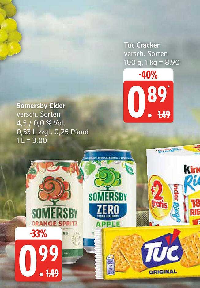 Somersby Cider - Verschiedene Sorten