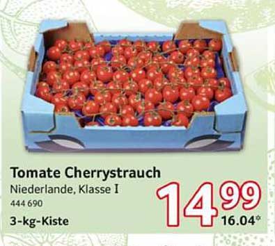 Tomate Cherrystrauch, Niederlande, Klasse I, 3-kg-Kiste