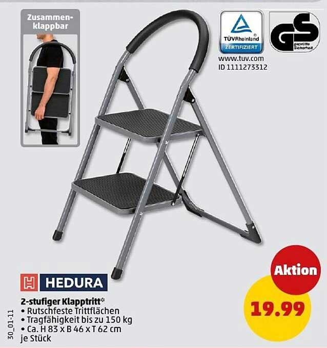 2-stufiger Klapptritt von HEDURA
