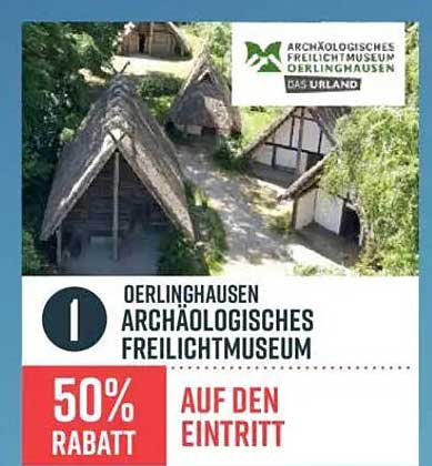 50% Rabatt auf den Eintritt ins Oerlinghauser Archäologische Freilichtmuseum