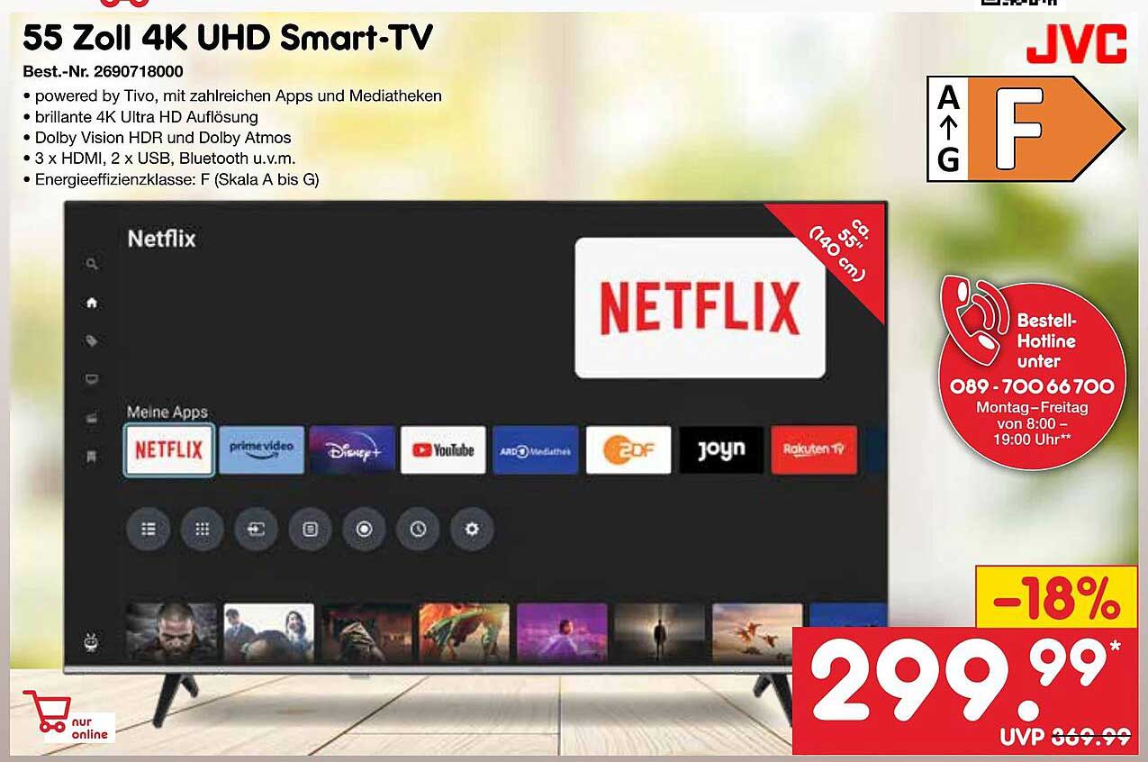 55 Zoll 4K UHD Smart-TV