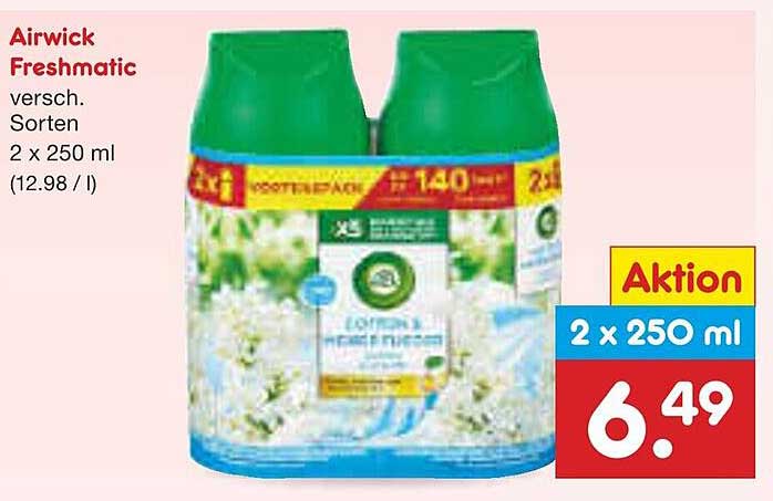 Airwick Freshmatic 2 x 250 ml - Diverse Sorten
