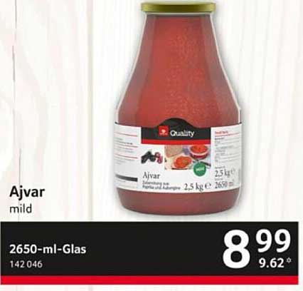 Ajvar mild im 2650-ml-Glas