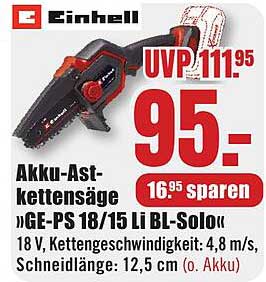 Akku-Astsäge GE-PS 18/15 Li BL-Solo