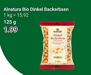Alnatura Bio Dinkel Backerbsen - 125 g