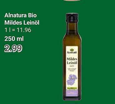Alnatura Bio Mildes Leinöl 250 ml
