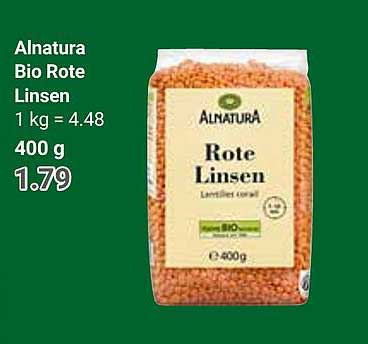 Alnatura Bio Rote Linsen 400 g