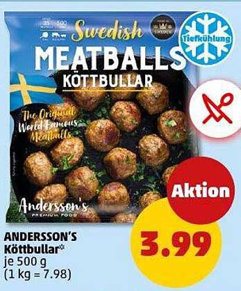 ANDERSSON'S Köttbullar 500 g - Die Original Swedish Meatballs