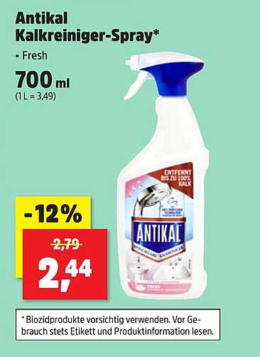 Antikal Kalkreiniger-Spray - Fresh 700 ml