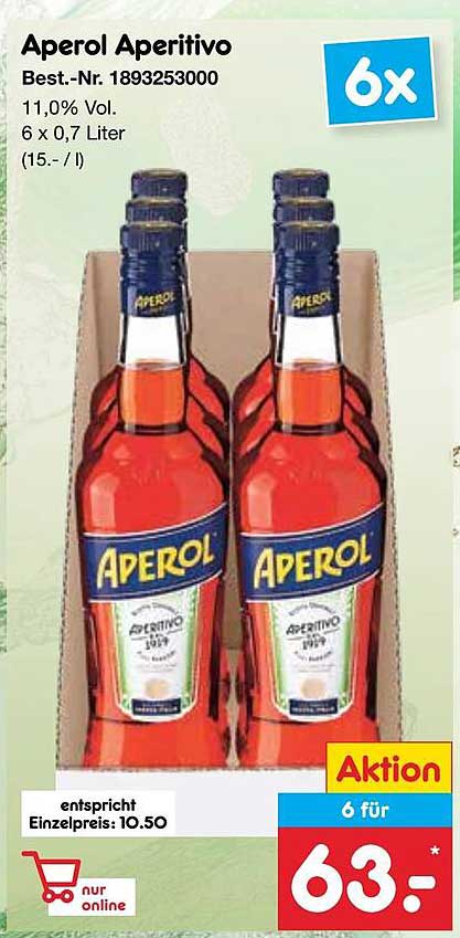 Aperol Aperitivo 6er-Pack