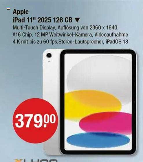 Apple iPad 11" 2025 128 GB