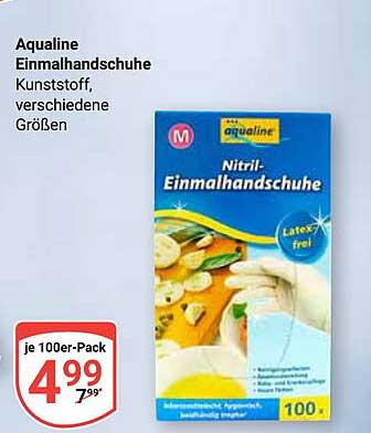 Aqualine Einmalhandschuhe 100er-Pack