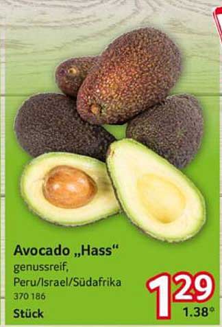 Avocado "Hass" genussreif, Peru/Israel/Südafrika