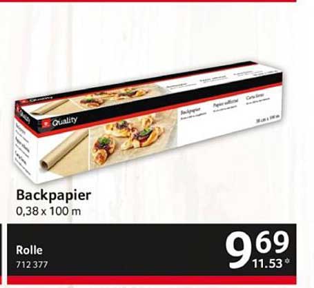 Backpapier 0,38 x 100 m