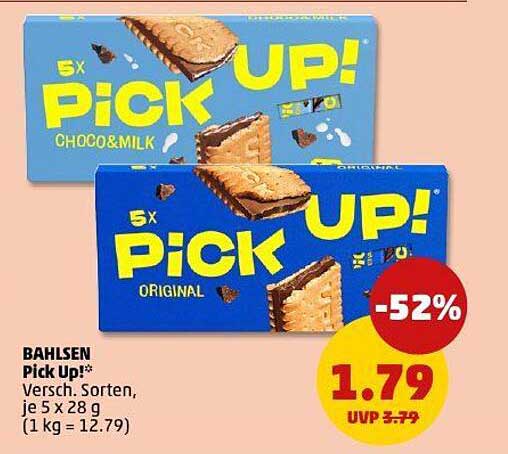 BAHLSEN Pick Up! - verschiedene Sorten, je 5 x 28 g