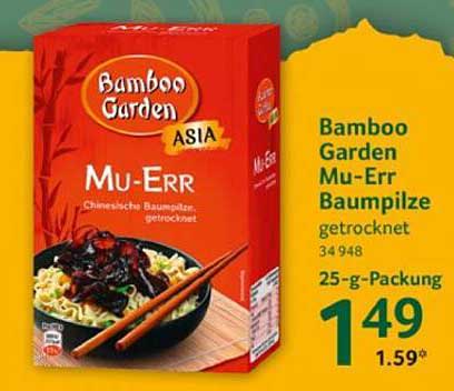 Bamboo Garden Mu-Err Baumpilze, getrocknet