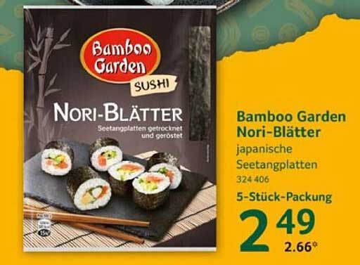 Bamboo Garden Nori-Blätter - japanische Seetangplatten