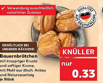 Bauernbrötchen – knusprige Frische aus unserer Bäckerei