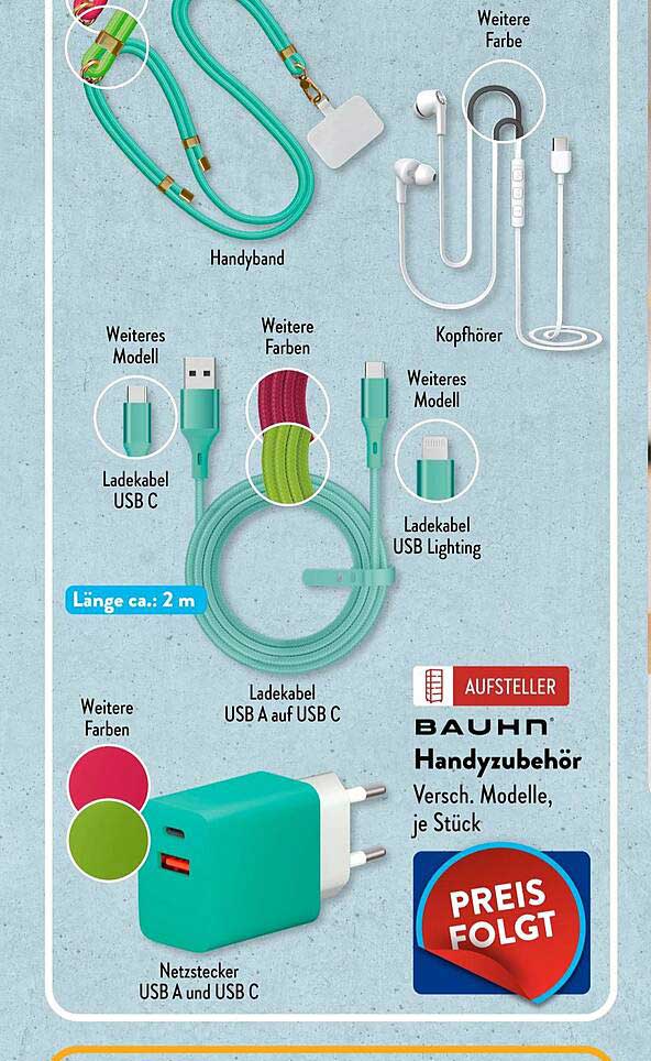 BAUHN Handyzubehör, verschiedene Modelle, je Stück