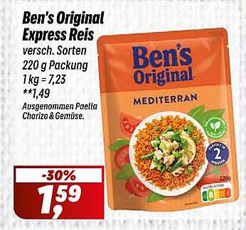 Ben's Original Express Reis Mediterran 220 g