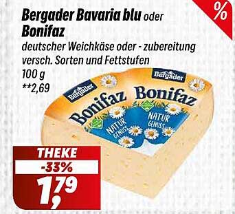 Bergader Bavaria blu oder Bonifaz – deutscher Weichkäse