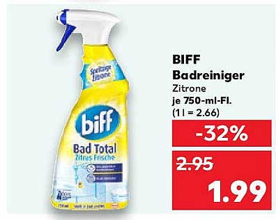 BIFF Badreiniger Zitrone 750 ml