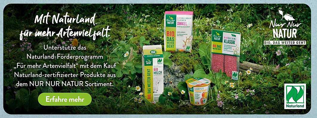 Bio-Produkte aus dem NUR NUR NATUR Sortiment