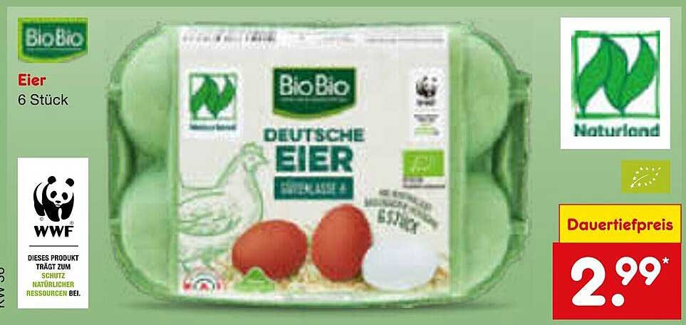 BioBio Deutsche Eier 6 Stück