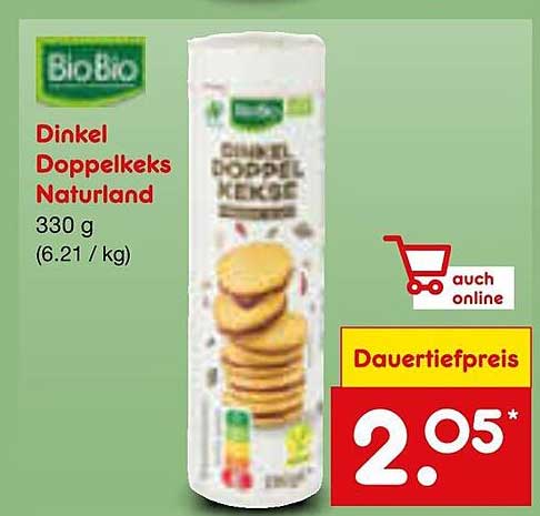 BioBio Dinkel Doppelkecks Naturland 330 g
