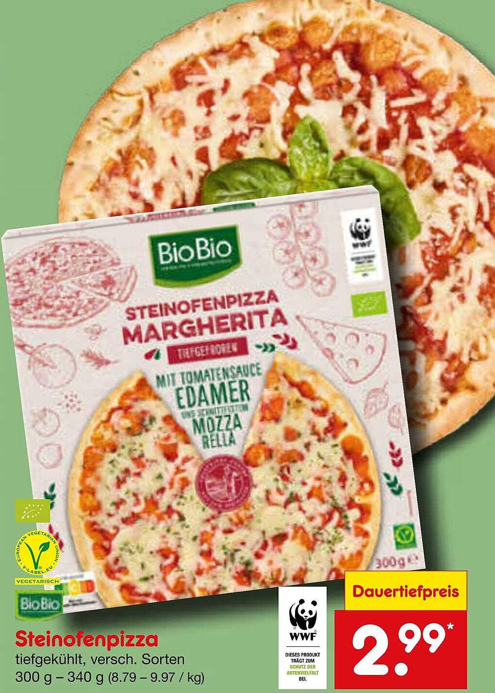 BioBio Steinofenpizza Margherita 300 g