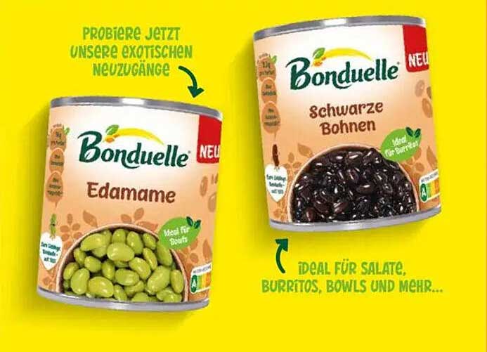Bonduelle Edamame & Schwarze Bohnen – Exotische Neuheiten