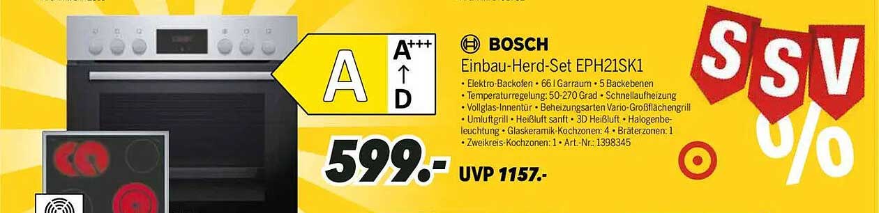 BOSCH Einbau-Herd-Set EPH21SK1