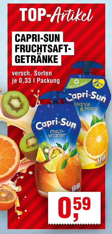 CAPRI-SUN FRUCHTSAFT-GETRÄNKE - verschiedene Sorten