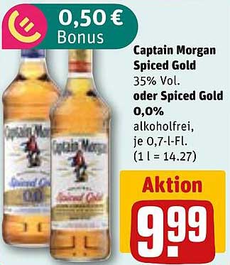 Captain Morgan Spiced Gold 0,0% - Alkoholfrei