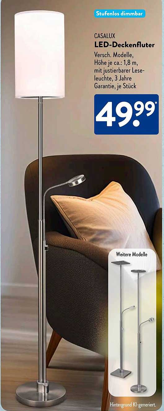 CASALUX LED-Deckenfluter