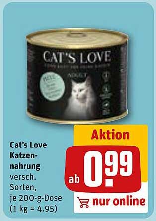 Cat’s Love Katzennahrung 200-g-Dose