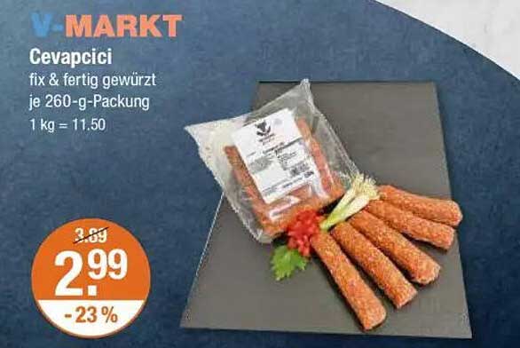 Cevapcici fix & fertig gewürzt 260-g-Packung