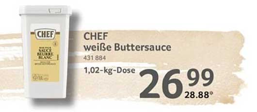 CHEF weiße Buttersauce 1,02-kg-Dose