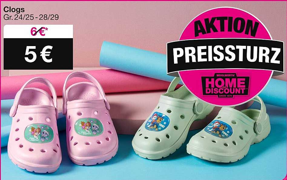 Clogs Gr. 24/25 - 28/29 für nur 5 € statt 6 €